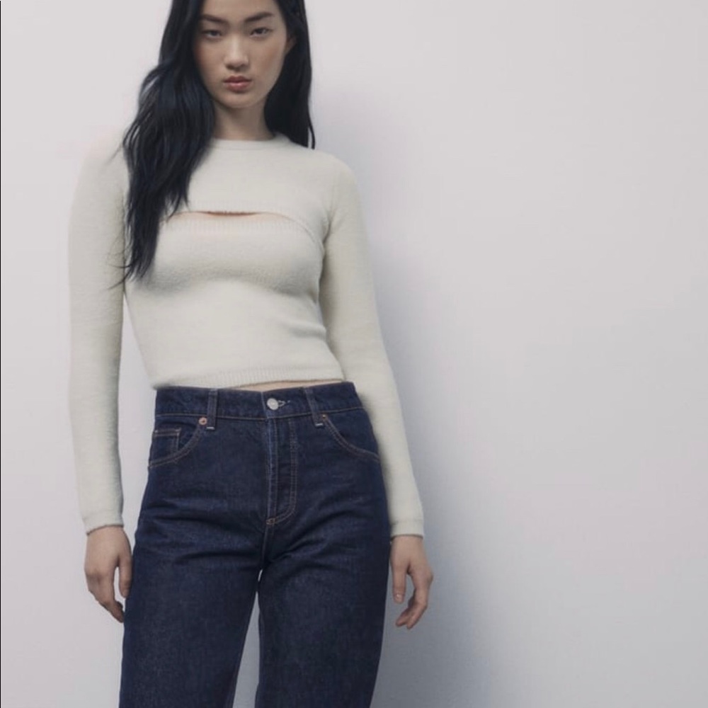 Zara Knit arm warmer sweater